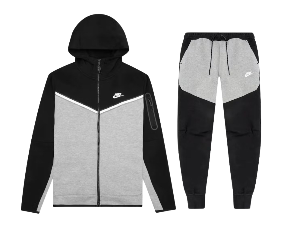 Nike Tech Fleece Tracksuit - Black/Grey
